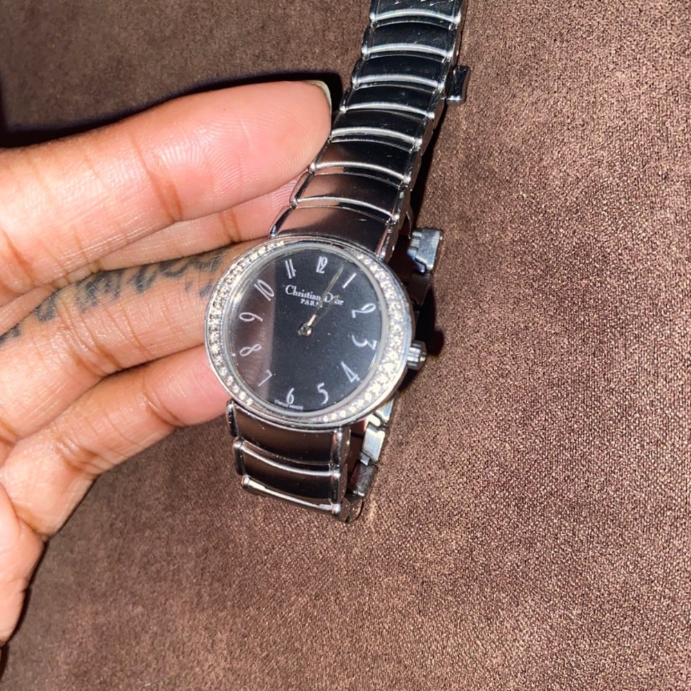 Vintage Christian Dior Watch w:custom DiamondBezel